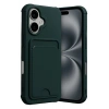 Durukar®   iPhone 17 Kelvin Kartvizitli Silikon - Koyu Yeşil