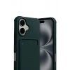 Durukar®   iPhone 17 Kelvin Kartvizitli Silikon - Koyu Yeşil