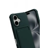 Durukar®   iPhone 17 Kelvin Kartvizitli Silikon - Koyu Yeşil