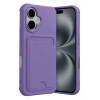 Durukar®   iPhone 17 Kelvin Kartvizitli Silikon - Lila