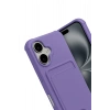 Durukar®   iPhone 17 Kelvin Kartvizitli Silikon - Lila