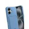 Durukar®   iPhone 17 Kelvin Kartvizitli Silikon - Mavi