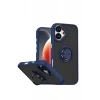 Durukar®   iPhone 17 Montreal Yüzüklü Silikon Kapak - Lacivert