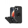 Durukar®   iPhone 17 Montreal Yüzüklü Silikon Kapak - Siyah