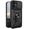Durukar®   iPhone 17 Pars Lens Yüzüklü Silikon - Siyah