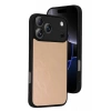 Durukar®   iPhone 17 Pro Aras Deri Kapak - Pudra