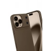 Durukar®   iPhone 17 Pro Auto Focus Karbon Kapak - Kahverengi