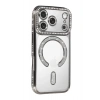 Durukar®   iPhone 17 Pro Joke Simli Magneticsafe Kılıf - Gümüş