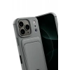 Durukar®   iPhone 17 Pro Kelvin Kartvizitli Silikon - Gri