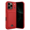 Durukar®   iPhone 17 Pro Kelvin Kartvizitli Silikon - Kırmızı