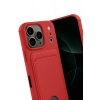 Durukar®   iPhone 17 Pro Kelvin Kartvizitli Silikon - Kırmızı