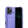 Durukar®   iPhone 17 Pro Kelvin Kartvizitli Silikon - Lila