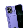 Durukar®   iPhone 17 Pro Kelvin Kartvizitli Silikon - Lila