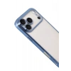 Durukar®   iPhone 17 Pro Max  Lensli Silikon - Açık Mavi