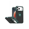 Durukar®   iPhone 17 Pro Max Montreal Yüzüklü Silikon Kapak - Yeşil