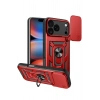 Durukar®   iPhone 17 Pro Max Pars Lens Yüzüklü Silikon - Kırmızı