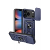 Durukar®   iPhone 17 Pro Pars Lens Yüzüklü Silikon - Lacivert
