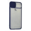 Durukar®  iPhone 6 Plus Kılıf Palm Buzlu Kamera Sürgülü Silikon - Lacivert