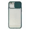 Durukar®  iPhone 6 Plus Kılıf Palm Buzlu Kamera Sürgülü Silikon - Yeşil