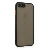 Durukar®   iPhone 7 Plus Kılıf Montreal Silikon Kapak - Siyah