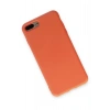 Durukar®  iPhone 7 Plus Kılıf Nano içi Kadife Silikon - Turuncu