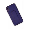Durukar®  iPhone XR Kılıf Coco Deri Standlı Kapak - Mor