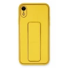 Durukar®  iPhone XR Kılıf Coco Deri Standlı Kapak - Sarı