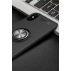 Durukar®  iPhone XS Max Kılıf Range Yüzüklü Silikon - Siyah