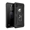Durukar®  iPhone XS Max Kılıf Sofya Yüzüklü Silikon Kapak - Siyah