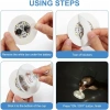 Durukar® Işıklı Yapışkanlı Bardak Altı Aparatı Ledli 3 Modlu 6 cm Çap 1 Adet