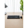 Durukar® Kablosuz Q Klavye Mouse Seti Rahat Yazım, Sessiz Tuşlar, Ofis ve Ev Kullanımına Uygun Set YK7100