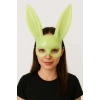 Durukar® Karanlıkta Parlayan Fosforlu Tavşan Maskesi – Glow Bunny Masquerade Maske (32x22 cm)