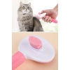 Durukar® Kedi Köpek Tüy Toplayıcı Kendini Temizleyebilen Ergonomik Saplı Evcil Hayvan Tarağı Pembe