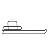 Durukar® Self-Adhesive Chrome Stainless Metal Paper Towel Holder Apparatus