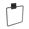 Durukar® Self-Adhesive Black Stainless Metal Square Towel Holder