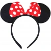 Durukar® Kırmızı Fiyonklu Minnie Mouse Taç Fare Tacı Kafa Bandı