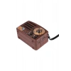 Durukar® Küçük Boy Retro, Nostaljik, Ahşap Tasarım Bluetooth Hoparlörlü, Şarjlı, Taşınabilir Büyük Döndürülebilen Düğmeli FM/AM Destekli Radyo NS3380