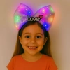 Durukar® LED Işıklı Love Yazılı Mor Fiyonk Taç – Kız Çocuk Parti Tacı