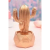 Durukar® Led Işıklı Sevimli Kaktüs Dekoratif Masa Lambası Mini Biblo Gece Lambası-GOLD
