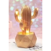 Durukar® LED Lighted Cute Cactus Decorative Table Lamp Mini Figurine Night Lamp-GOLD