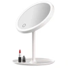 Durukar® LED Lighted Round Makeup Mirror – Touch Adjustable Light Tone, 360° Rotatable Desktop Professional Makeup and Skincare Mirror
