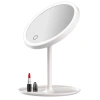 Durukar® LED Lighted Round Makeup Mirror – Touch Adjustable Light Tone, 360° Rotatable Desktop Professional Makeup and Skincare Mirror