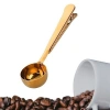 Durukar® Clamped Coffee Measuring Spoon Gold Multifunctional Stainless Steel Spoon