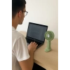 Durukar® Masa Üstü Standlı USB ile Şarj Olabilen 3 Ayarlı Fan Modlu Çanta Tipi El Fanı