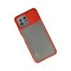 Durukar®   Mİ 11 Lite Kılıf Palm Buzlu Kamera Sürgülü Silikon - Kırmızı