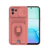 Durukar®   Mİ 11 Lite Kılıf Zuma Kartvizitli Yüzüklü Silikon - Pembe