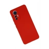 Durukar®   Mi 12 Lite Kılıf Nano içi Kadife Silikon - Kırmızı