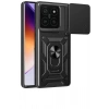 Durukar®   Mi 14T Pro Kılıf Pars Lens Yüzüklü Silikon - Siyah