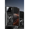 Durukar®   Mi 15 Pro Kılıf Pars Lens Yüzüklü Silikon - Kırmızı