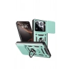 Durukar®   Mi 15 Pro Kılıf Pars Lens Yüzüklü Silikon - Yeşil